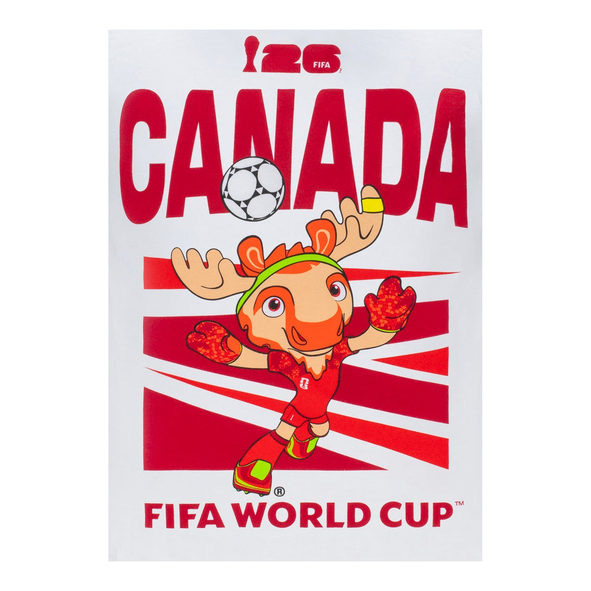 FIFA World Cup 2026™ Canada Mascot White T-Shirt - Unisex