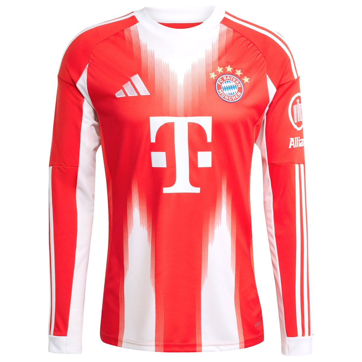 Harry Kane Bayern Munich Adidas 2025/26 Home Long Sleeve Jersey - Red