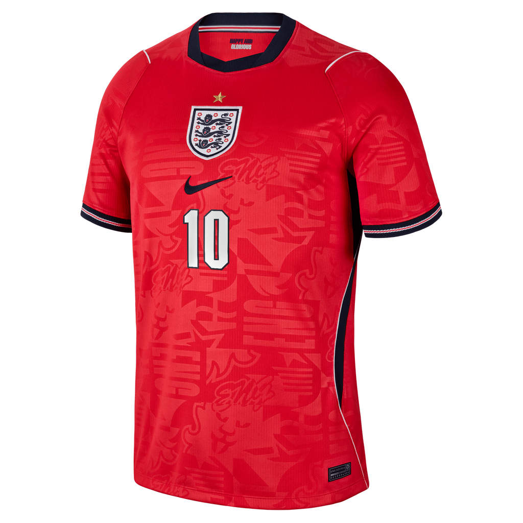 Jude Bellingham England National Team Nike 2026 Away Stadium Replica Jersey - Red
