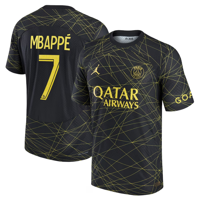 Kylian Mbappé Paris Saint-Germain 2022/23 Fourth Vapor Match Men's Authentic Jersey - Black