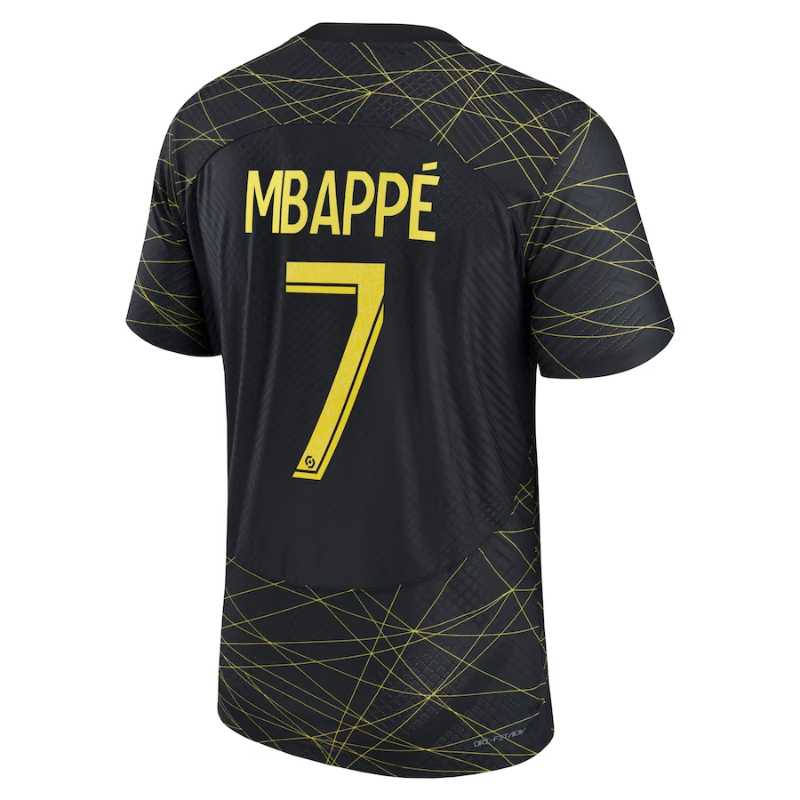 Kylian Mbappé Paris Saint-Germain 2022/23 Fourth Vapor Match Men's Authentic Jersey - Black