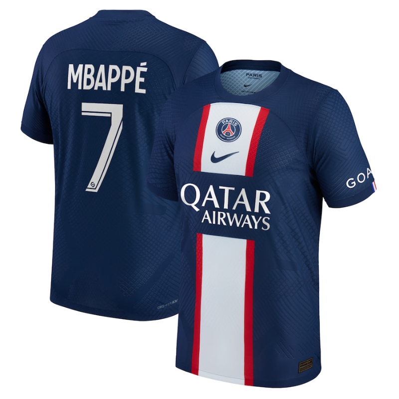 Kylian Mbappé Paris Saint-Germain 2022/23 Home Men's Authentic Jersey- Blue