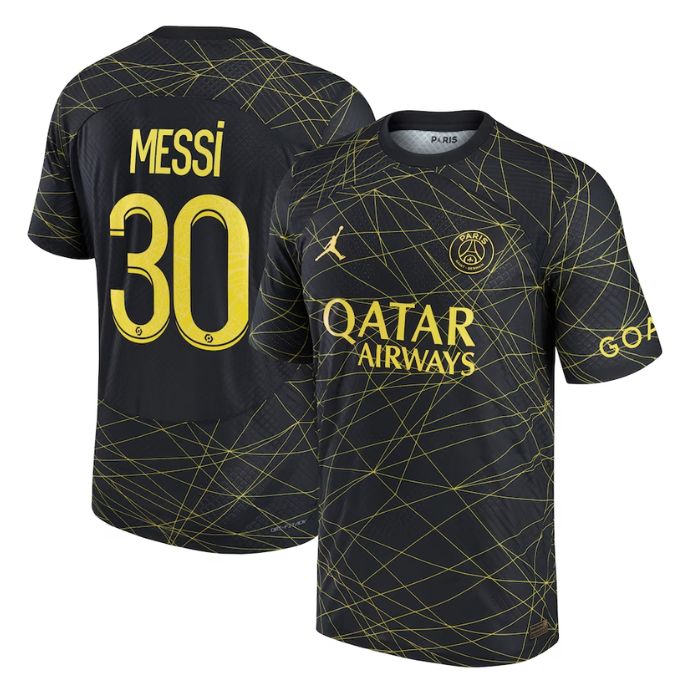 Lionel Messi Paris Saint-Germain Unisex Shirt 2022/23 Fourth Player Jersey - Black