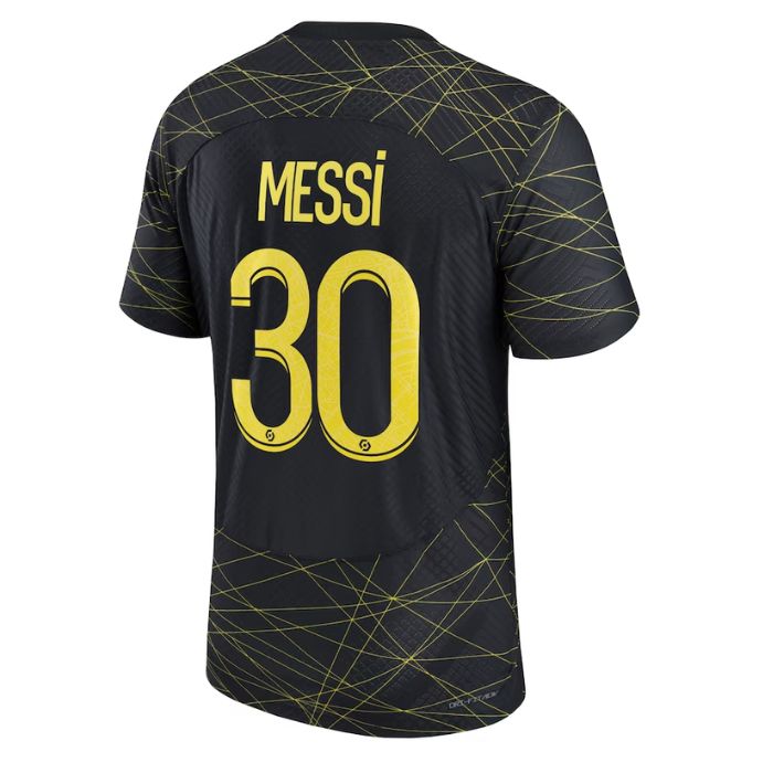 Lionel Messi Paris Saint-Germain Unisex Shirt 2022/23 Fourth Player Jersey - Black