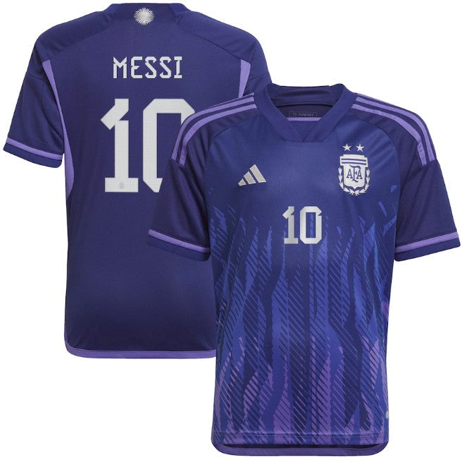 Lionel Messi Argentina National Team Shirt Unisex 2022/23 Away Player Jersey