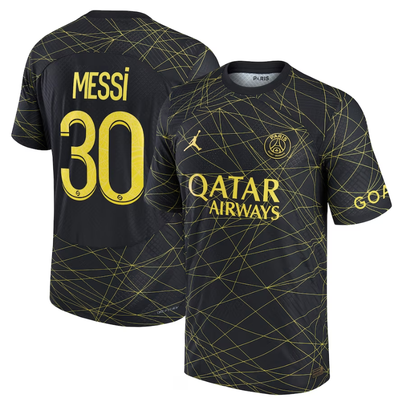 Lionel Messi Paris Saint-Germain 2022/23 Fourth Vapor Match Men's Authentic Jersey - Black