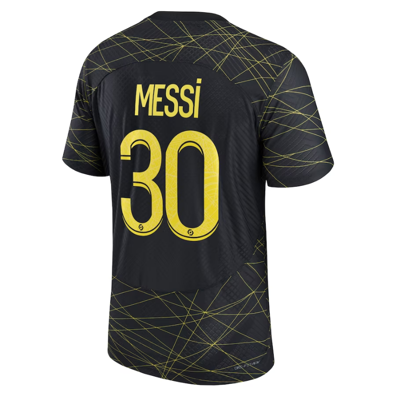 Lionel Messi Paris Saint-Germain 2022/23 Fourth Vapor Match Men's Authentic Jersey - Black