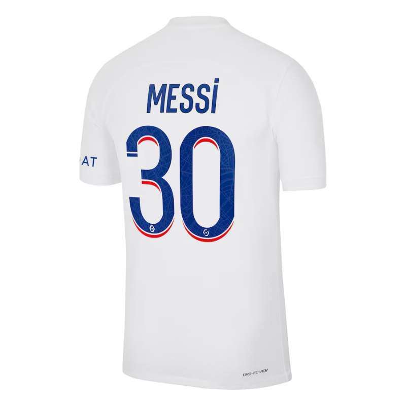 Lionel Messi Paris Saint-Germain 2022/23 Third Vapor Match Men's Authentic Jersey- White