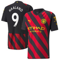 Manchester City Away Shirt   2022-23 with Haaland 9 printing Unisex Jersey