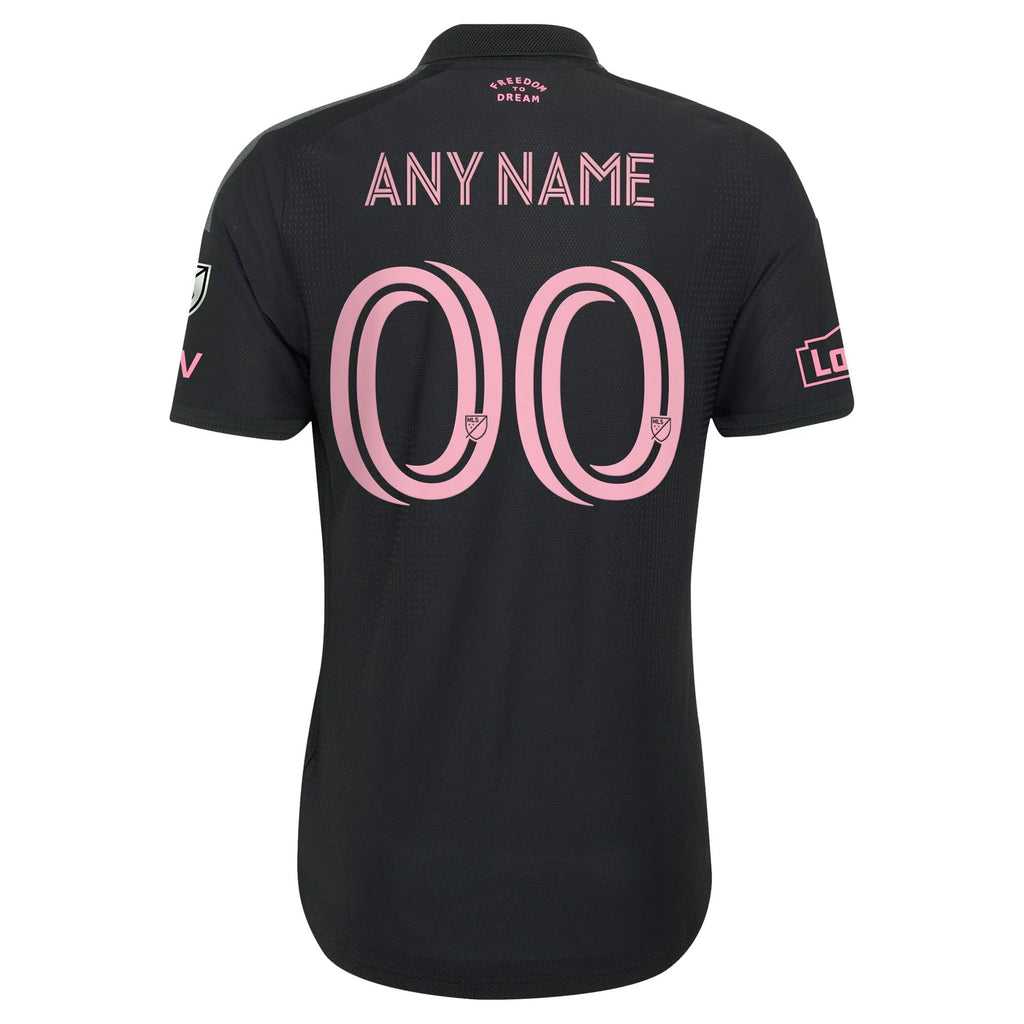 Official Lionel Messi Inter Miami CF adidas 2026 Presagio On-Field Patch Custom Jersey - Black