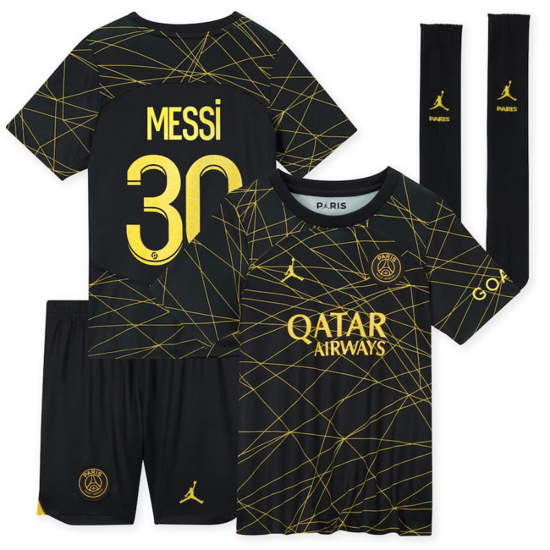 Paris Saint-Germain Fourth 2022-23 - Little Kids with Messi 30 printing
