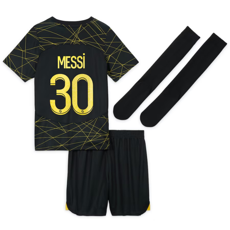 Paris Saint-Germain Fourth 2022-23 - Little Kids with Messi 30 printing