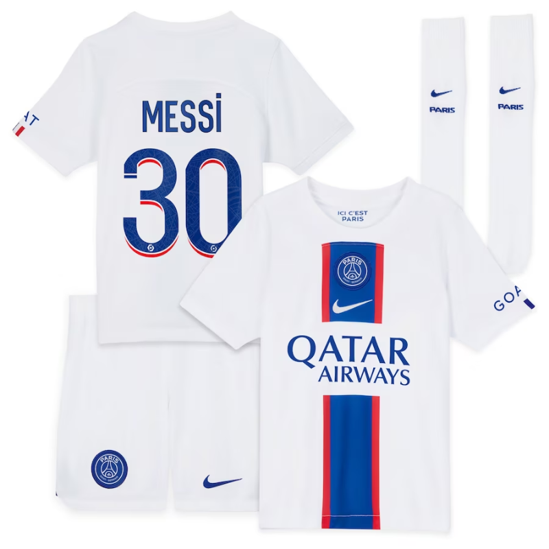 Paris Saint-Germain Third  2022-23 - Little Kids with Messi 30 printing