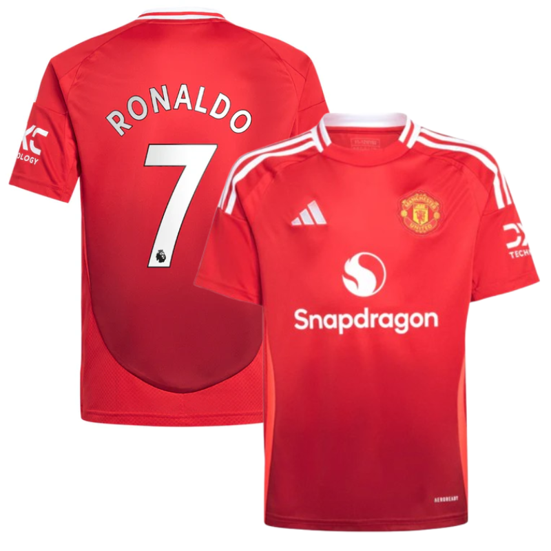 Cristiano Ronaldo 7 Manchester United adidas 2025 Home Player Jersey - Red