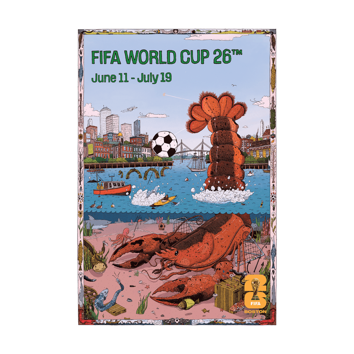 FIFA World Cup 2026™ Boston Host City Poster
