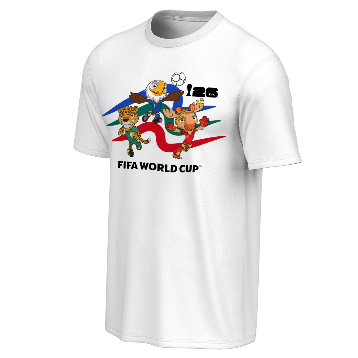 FIFA World Cup 2026™ Mascot Crew White T-Shirt - Unisex