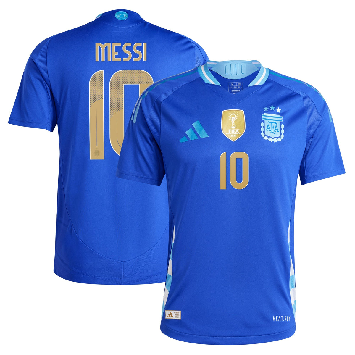 Lionel Messi Argentina National Team 2024 Away Player Jersey - Blue