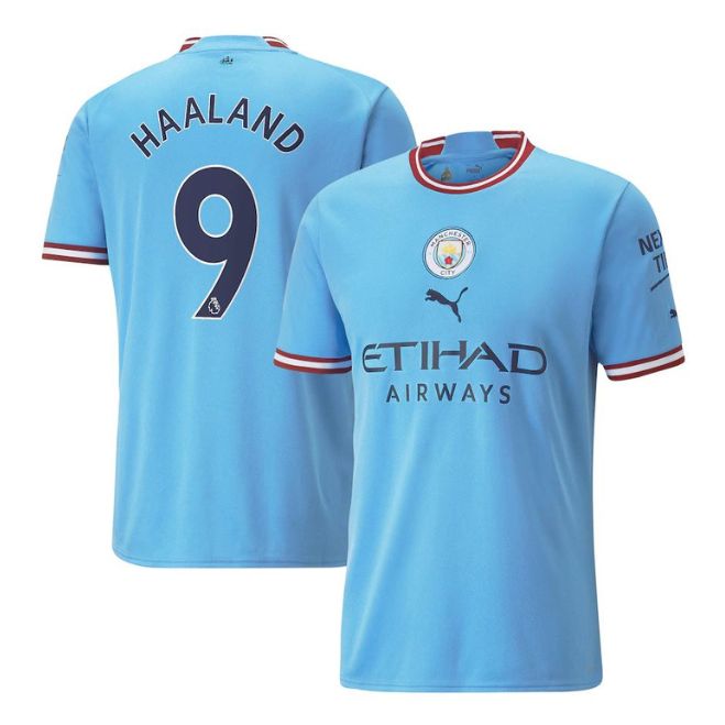 Erling Haaland Manchester City Puma Jersey - Blue
